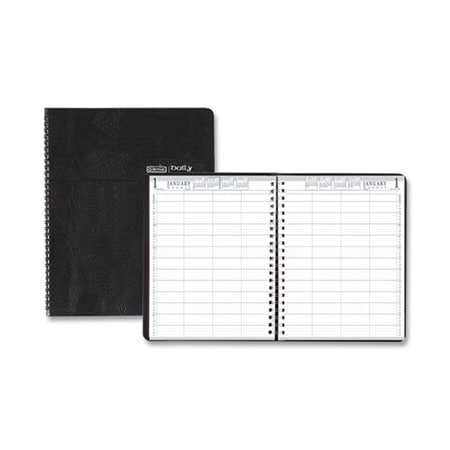 House Of Doolittle Doolittle, EIGHT-PERSON GROUP PRACTICE DAILY APPOINTMENT BOOK, 11 X 8.5, BLACK, 2021 28102
